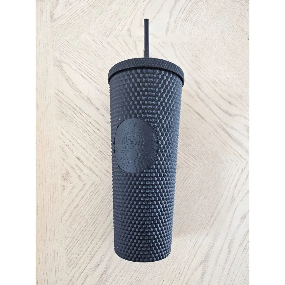 Black studded Starbucks tumbler